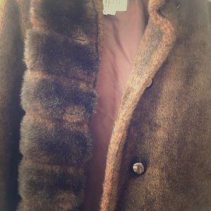 Faux fur jacket